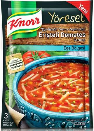 Knorr Sızma Zeytinyağlı Erişteli Domates Çorbası 86 GR