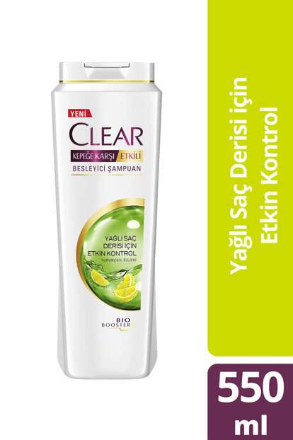 Clear Yağlı Saç Derisi İçin Şampuan 550 ML