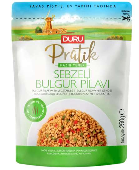 DURU PRATİK 250 GR BULG. SEBZELİ