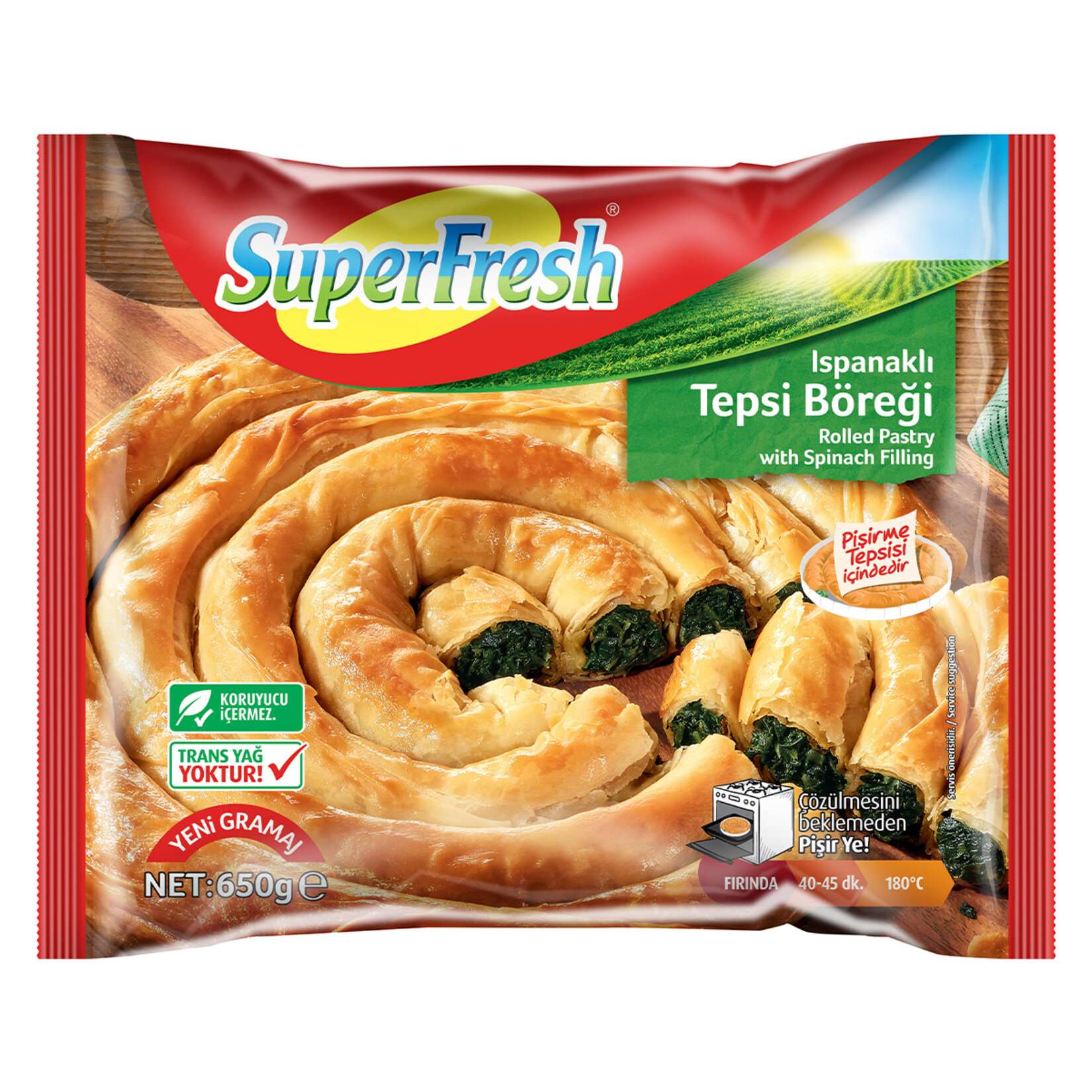 S.FRESH T.BÖREĞİ ISPANAKLI 650 GR