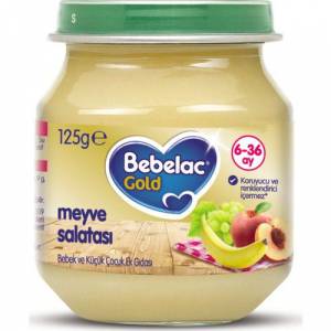 Bebelac Gold Kavanoz Maması Püre 125Gr Meyve Salatası