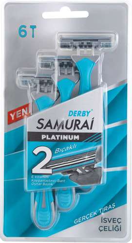 Derby Samurai Platinum Tıraş Bıçağı  2 , 6 LI