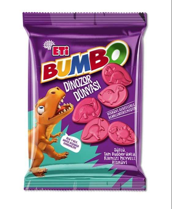 Eti Bumbo Biskuvi Dinozor Dünyası 35 Gr