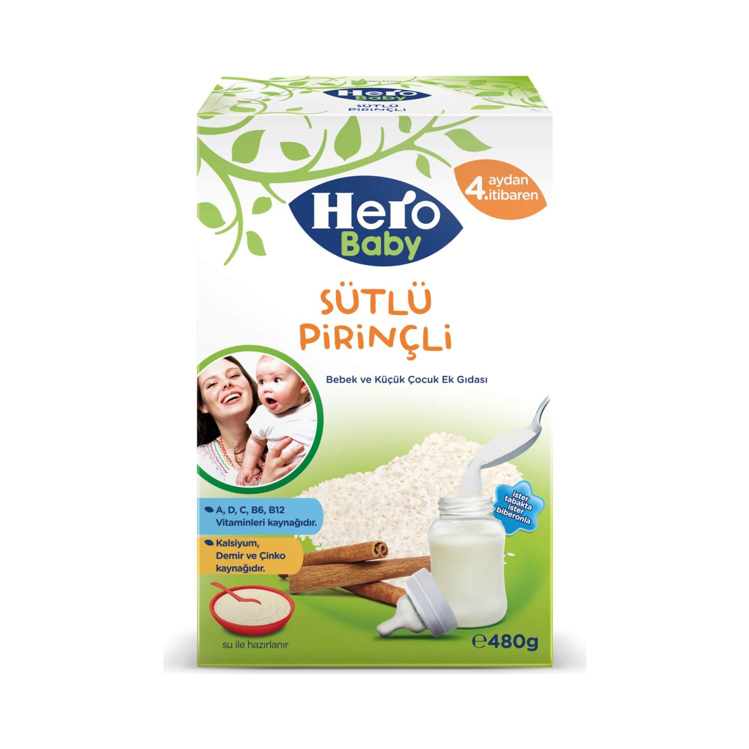 Hero Baby Sütlü Pirinçli 480 GR
