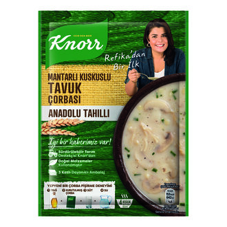 Knorr Refika'dan Mantarlı Kuskuslu Tavuk Çorbası 75 G