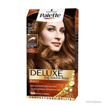 Palette Deluxe Yağ Bakımlı Saç Boyası  Altın Parıltılı Bal 9.50