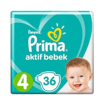 Prima Pampers Aktif Bebek Maxi Bebek Bezi 9-14 KG 4 Beden 36 Adet