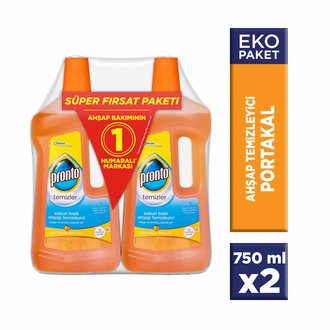 Pronto Ahşap Yüzey Temizleyici Portakal Kokulu 2X750 Ml (Promosyon Paketi)