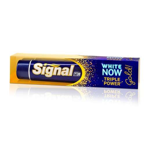 Signal White Now Gold Triple Power 75 ML