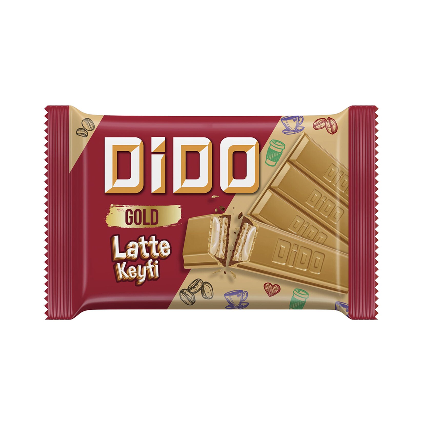 Ülker Dido Gold Kare Latte Keyfi 59G