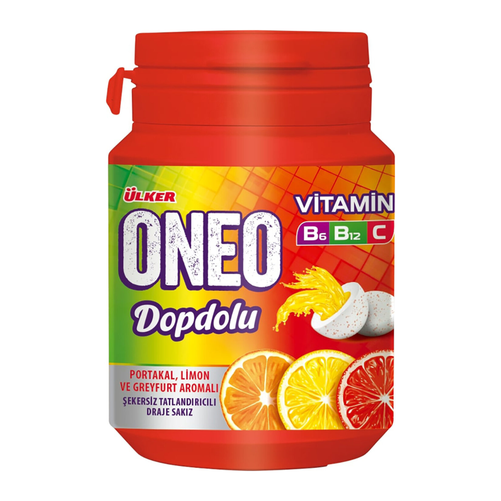 Ülker Oneo Dopdolu Vitamin Draje Meyve Aromalı Sakız 48G
