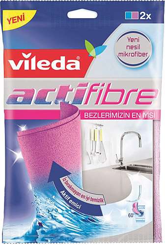 Vileda Actifibre 2'li Temizlik Bezi